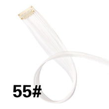Load image into Gallery viewer, Leeons Clip-In One Piece For Ombre Hair Extensions Pure Color Straight Long Synthetic Hair Fake Hair Pieces Clip In 2 Tone Hair
