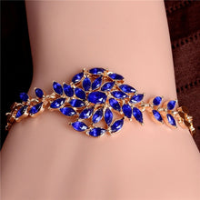 Load image into Gallery viewer, MISANANRYNE New 5 colors Beautiful Bracelet for Women Colorful Austrian Crystal Fashion Heart Chain Bracelet Wholesale
