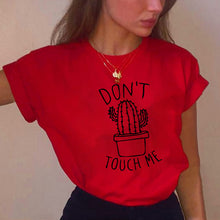Load image into Gallery viewer, Cactus Printed Women's T-Shirt Cotton Harajuku Summer Female Top Tee For Lady Girl Funny Round neck T-shirts Hipster Tumblr

