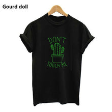 Load image into Gallery viewer, Cactus Printed Women's T-Shirt Cotton Harajuku Summer Female Top Tee For Lady Girl Funny Round neck T-shirts Hipster Tumblr
