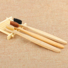 Load image into Gallery viewer, 1PC Environmental Bamboo Charcoal Health Toothbrush  For Oral Care Teeth Cleaning Eco Medium Soft Bristle Brushes
