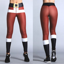 Load image into Gallery viewer, Christmas Trousers For Women Lady Casual Elasticity Skinny Leggins Mujer  High Waist Workout Printing Stretchy Pants leggings
