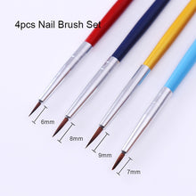 Load image into Gallery viewer, NICOLE DIARY UV Gel Brush Liner Painting Pen Acrylic Drawing Brush for Nails Gradient Rhinestone Handle Manicure Nail Art Tool
