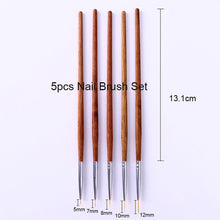 Load image into Gallery viewer, NICOLE DIARY UV Gel Brush Liner Painting Pen Acrylic Drawing Brush for Nails Gradient Rhinestone Handle Manicure Nail Art Tool
