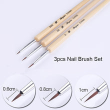 Load image into Gallery viewer, NICOLE DIARY UV Gel Brush Liner Painting Pen Acrylic Drawing Brush for Nails Gradient Rhinestone Handle Manicure Nail Art Tool
