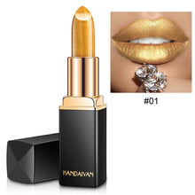 Load image into Gallery viewer, Brand Professional Lips Makeup Waterproof Shimmer Long Lasting Pigment Nude Pink Mermaid Shimmer Lipstick Luxury Makeup Cosmetic
