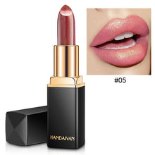 Load image into Gallery viewer, Brand Professional Lips Makeup Waterproof Shimmer Long Lasting Pigment Nude Pink Mermaid Shimmer Lipstick Luxury Makeup Cosmetic
