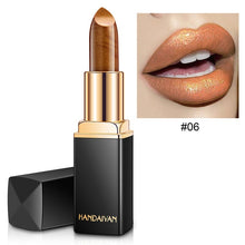 Load image into Gallery viewer, Brand Professional Lips Makeup Waterproof Shimmer Long Lasting Pigment Nude Pink Mermaid Shimmer Lipstick Luxury Makeup Cosmetic
