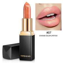 Load image into Gallery viewer, Brand Professional Lips Makeup Waterproof Shimmer Long Lasting Pigment Nude Pink Mermaid Shimmer Lipstick Luxury Makeup Cosmetic
