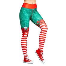 Load image into Gallery viewer, Christmas Trousers For Women Lady Casual Elasticity Skinny Leggins Mujer  High Waist Workout Printing Stretchy Pants leggings
