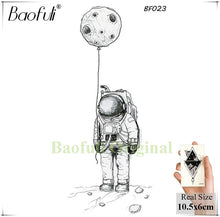 Load image into Gallery viewer, Baofuli Waterproof Temporary Sticker Geometric Planet Jellyfish Tattoo Black Triangle Tattoos Body Arm Men Fake Tatoos Chains
