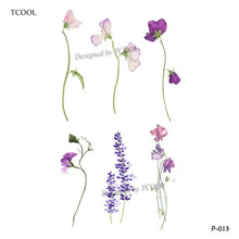 Load image into Gallery viewer, HXMAN Flower Temporary Tattoos for Women Hand Tattoo Sticker Fashion Body Art Waterproof Arm Fake Tatoo Paper 9.8X6cm P-013
