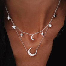 Load image into Gallery viewer, Bohemian Multilayer Pendant Necklace for Women Fashion, Geometric Charm Chain Necklace Wholesale Jewelry
