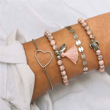 Load image into Gallery viewer, New Arrival Bracelet Sets Minimalist Gold Silver Color Hollow Lotus Bangle Bracelets Gift for Women Exquisite Party Jewelry
