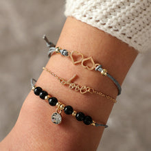 Load image into Gallery viewer, New Arrival Bracelet Sets Minimalist Gold Silver Color Hollow Lotus Bangle Bracelets Gift for Women Exquisite Party Jewelry
