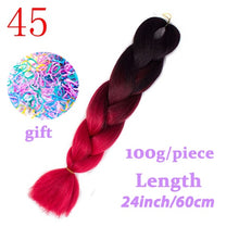 Load image into Gallery viewer, LISI HAIR Jumbo Braids Long Ombre Jumbo Synthetic Braiding Hair Crochet Blonde Pink Blue Grey Hair Extensions African Viscera

