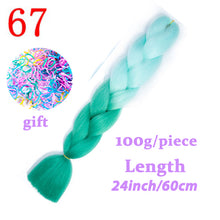 Load image into Gallery viewer, LISI HAIR Jumbo Braids Long Ombre Jumbo Synthetic Braiding Hair Crochet Blonde Pink Blue Grey Hair Extensions African Viscera
