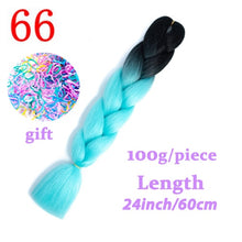Load image into Gallery viewer, LISI HAIR Jumbo Braids Long Ombre Jumbo Synthetic Braiding Hair Crochet Blonde Pink Blue Grey Hair Extensions African Viscera
