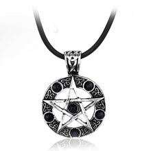 Load image into Gallery viewer, HOT Antique Pentagram Pentacle Angel Wings Pendant Supernatural Necklace Women Jewelry Luminous Necklace GLOW in the DARK gift
