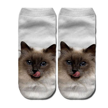 Load image into Gallery viewer, RUBU women's funny animal Cute 3D Print Socks Women Ankle Socks Unisex Socks Hot women Fashion Sox cartoon cat for female 5H1
