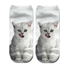Load image into Gallery viewer, RUBU women's funny animal Cute 3D Print Socks Women Ankle Socks Unisex Socks Hot women Fashion Sox cartoon cat for female 5H1
