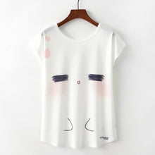 Load image into Gallery viewer, Summer New Women T-Shirts 2020 Harajuku Kawaii Cute Animal Nice Cat Unicorn Print T-shirt Causal O-Neck Short Sleeve Loose Tops
