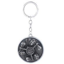 Load image into Gallery viewer, RJ The Avengers 4 Thor Hammer Metal Keychains The Dark World Weapon Iron Man Keyring For Women Movie Fans Jewelry Accessories
