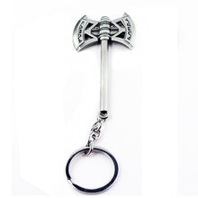 Load image into Gallery viewer, RJ The Avengers 4 Thor Hammer Metal Keychains The Dark World Weapon Iron Man Keyring For Women Movie Fans Jewelry Accessories
