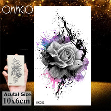 Load image into Gallery viewer, Watercolor Astronaut Universe Temporary Tattoos Sticker For Kids Fake Tattoo Planets Star Tatoos Children Waterproof Space Man
